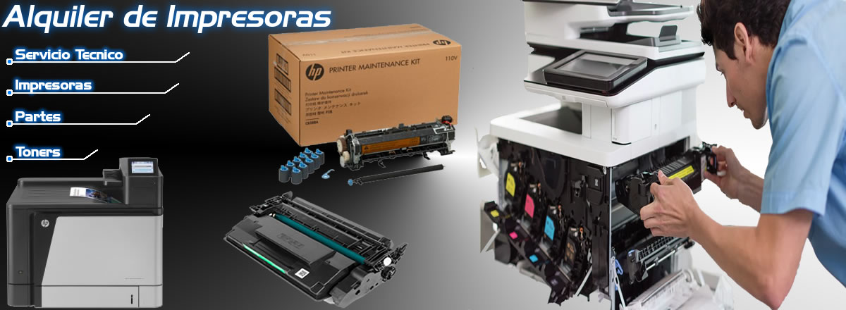 Alquiler Impresoras hp y Lexmark