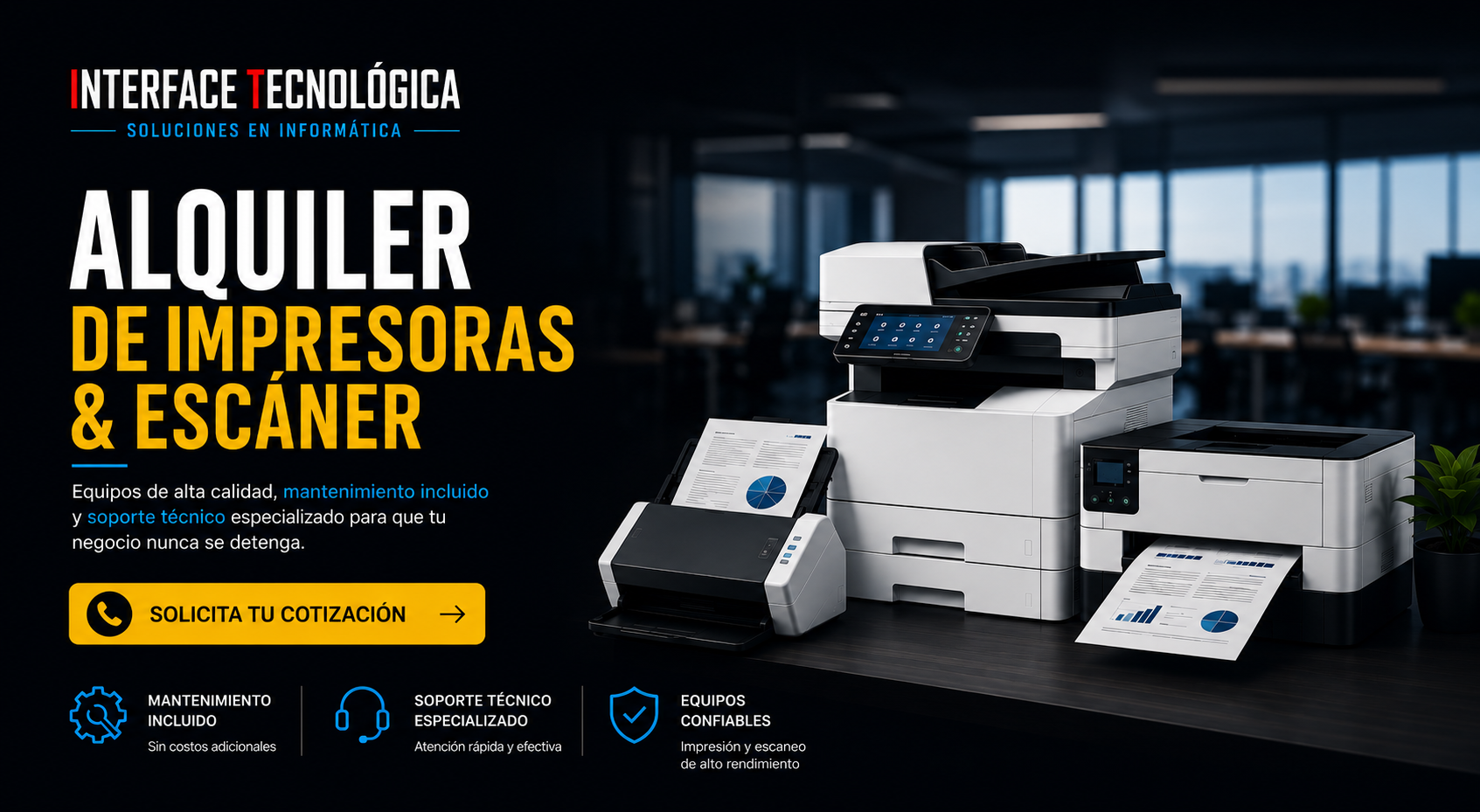 Alquiler de impresoras para empresas en Colombia