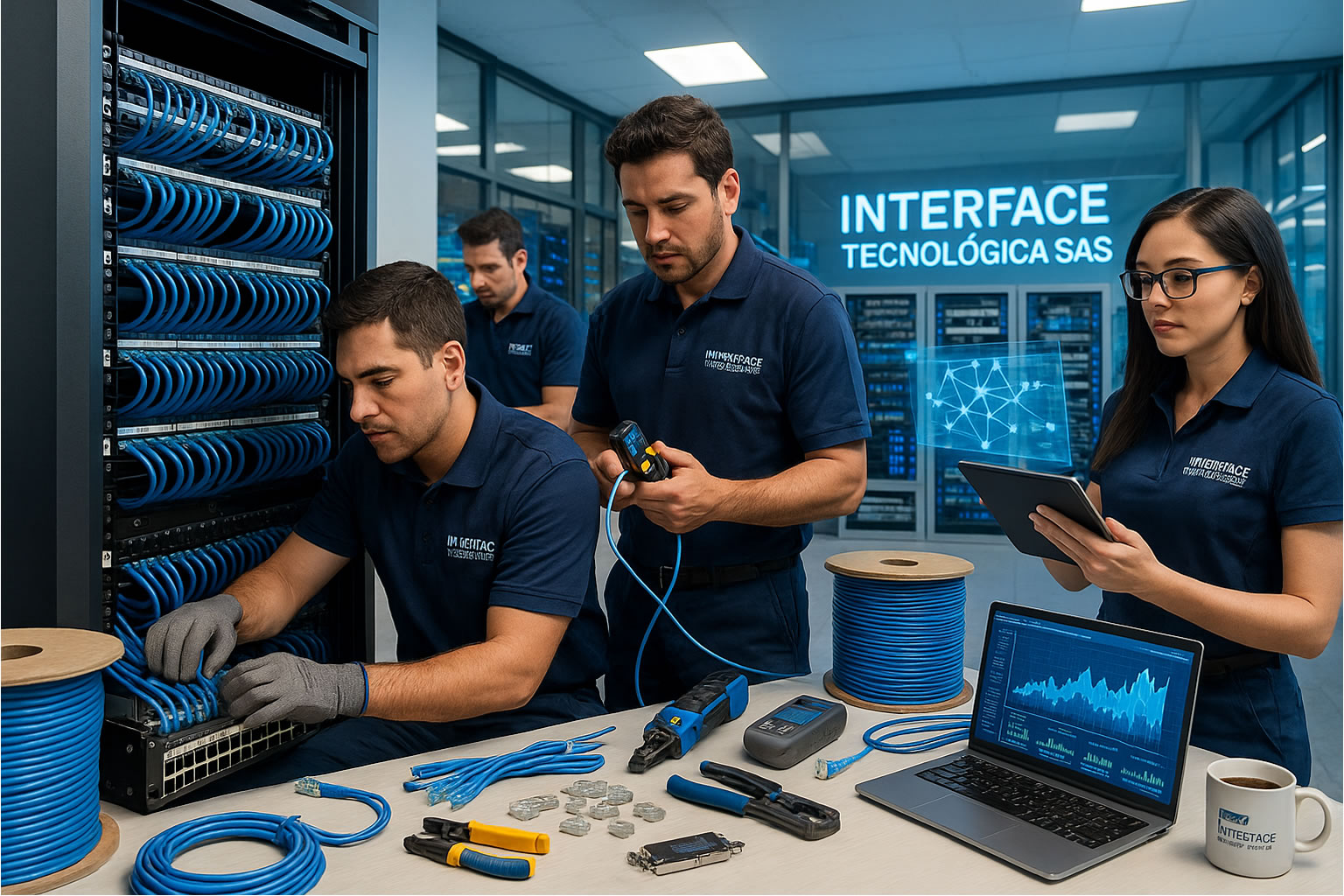 Instalación de redes y cableado estructurado para empresas en Colombia