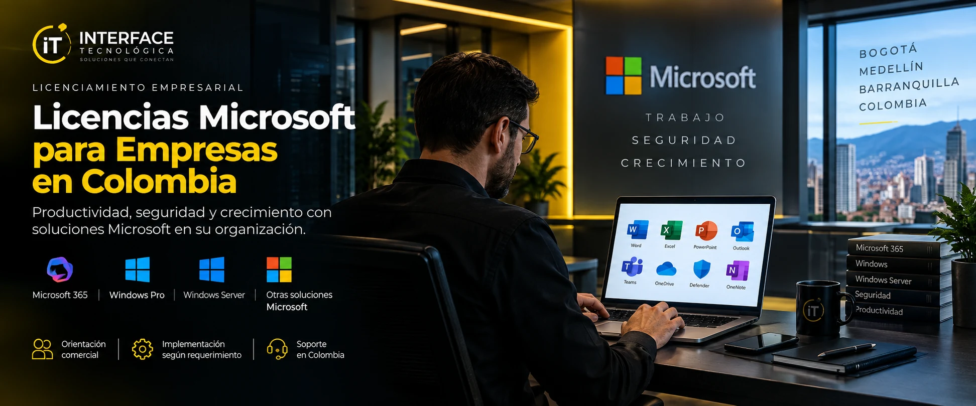 Licencias Microsoft para empresas en Colombia: Microsoft 365, Windows y Windows Server