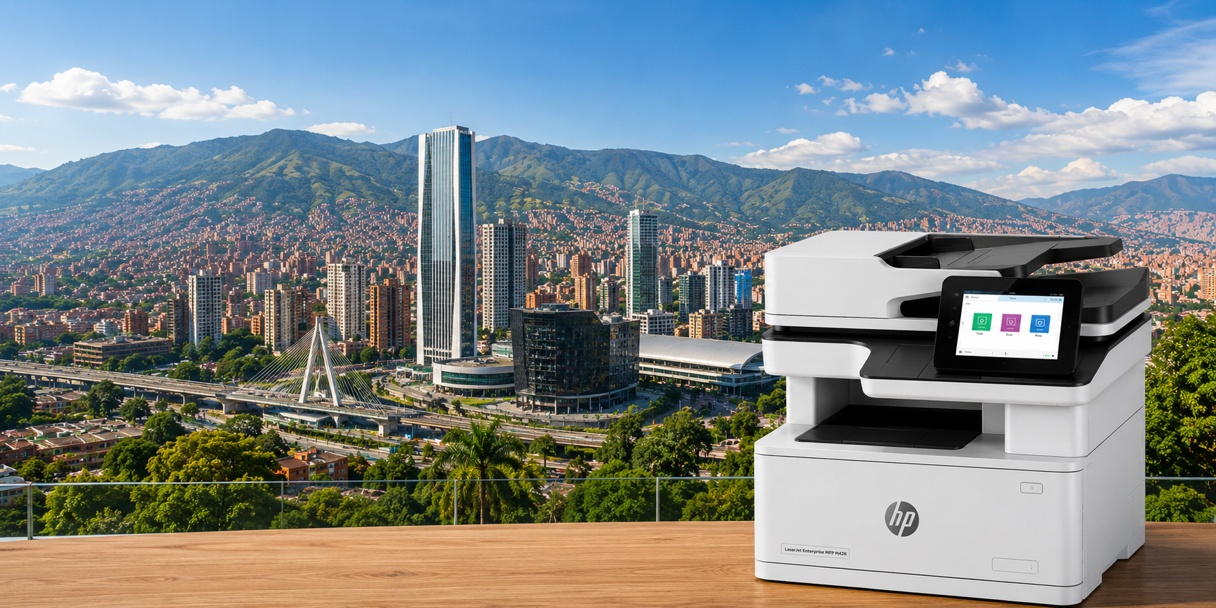 Medellín con impresora HP empresarial para alquiler y venta